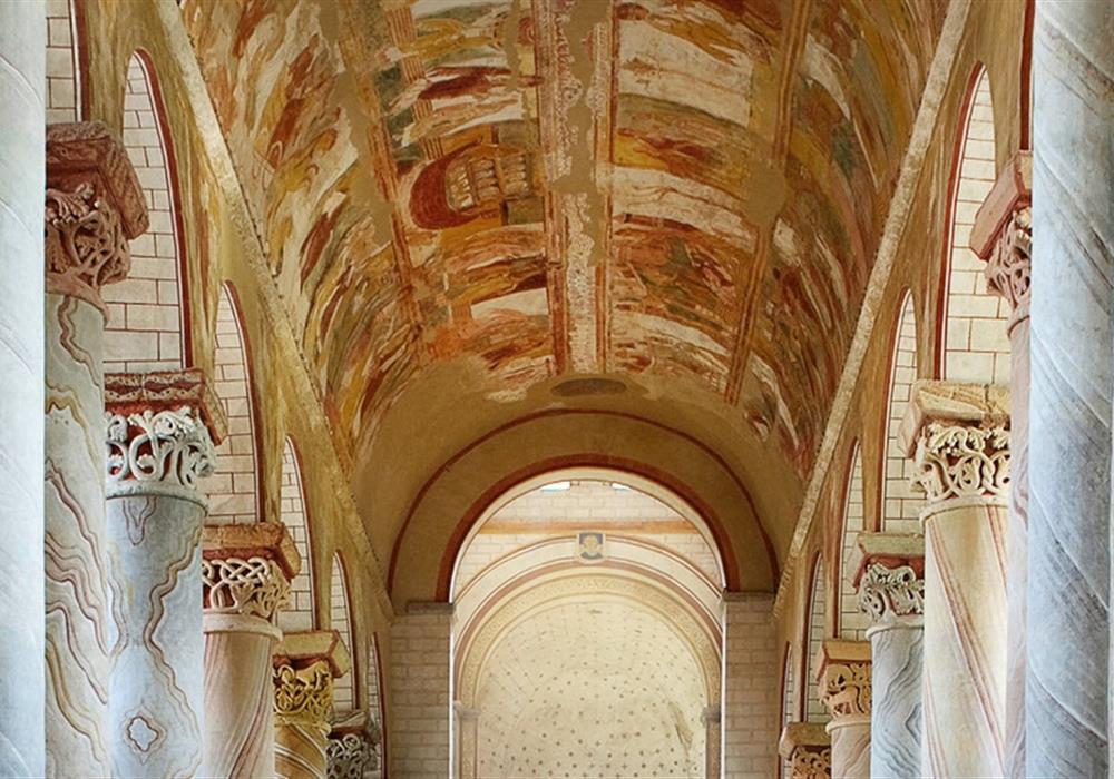 Les colonnes de l'Abbaye de Saint-Savin
