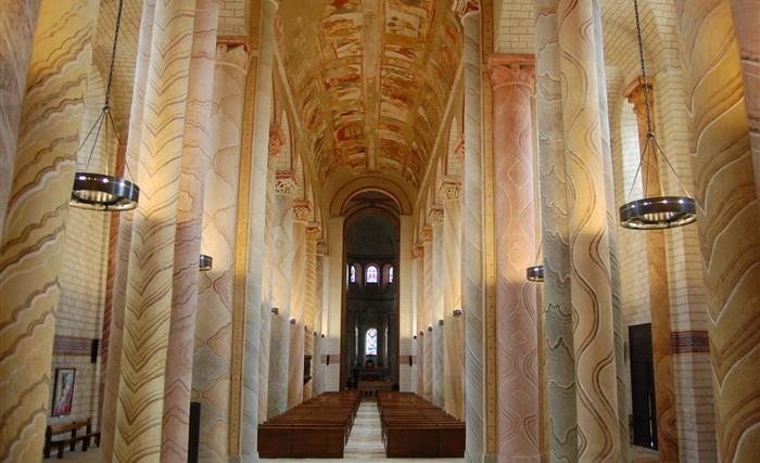 La voûte de l'Abbaye de Saint-Savin
