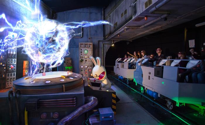 Les lapins Crétins, attractions du Parc du Futuroscope
